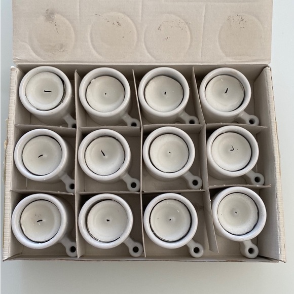 IKEA interlocking white ceramic candle holder! Varmeljushallare Ehlen Johansson - Picture 2 of 12